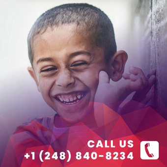 Contact no. of an autism care center with a child with autism 